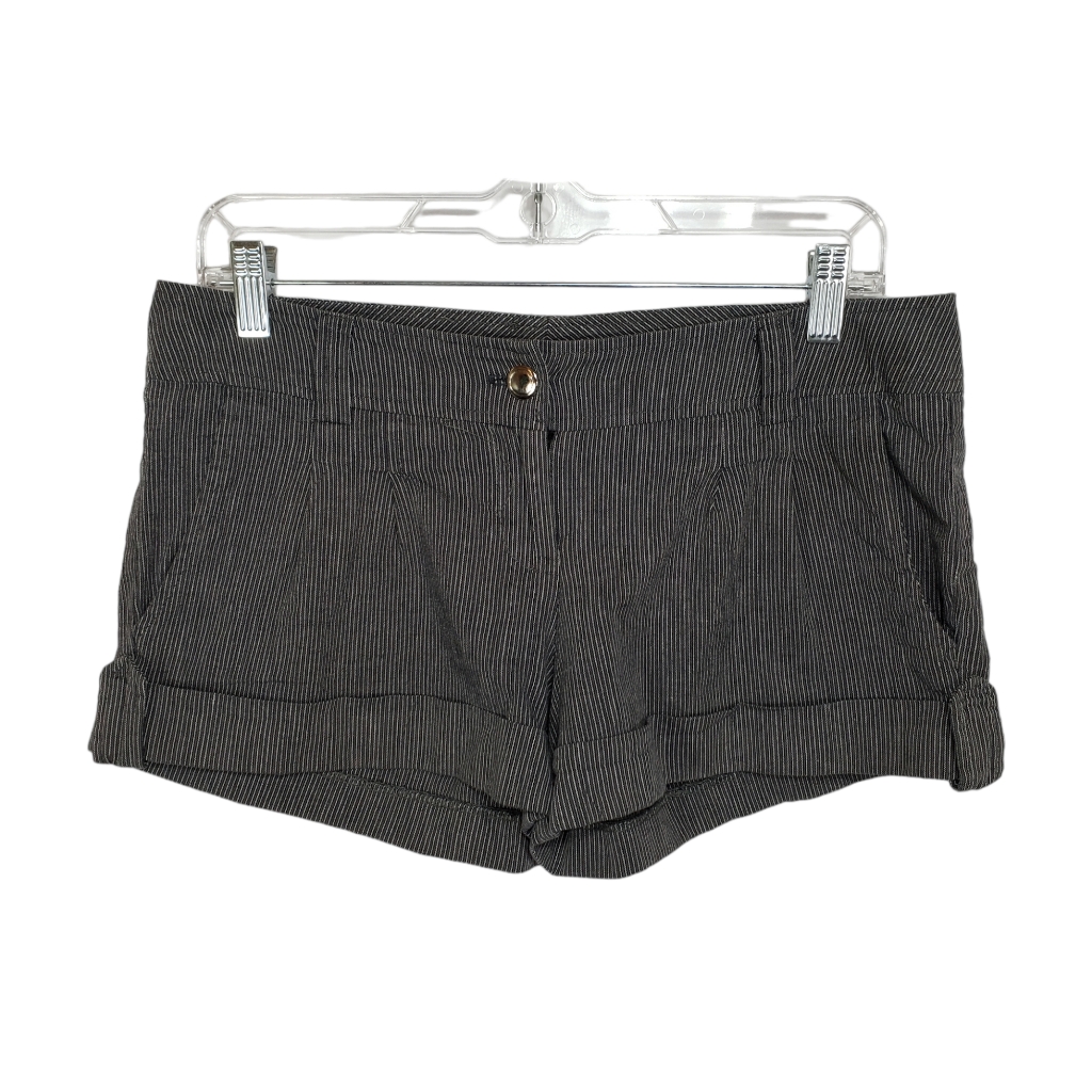 Romeo & Juliet Pin Stripe Shorts Black White Size Medium